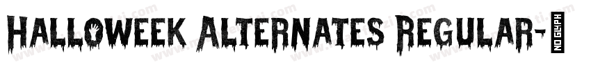 Halloweek Alternates Regular字体转换
